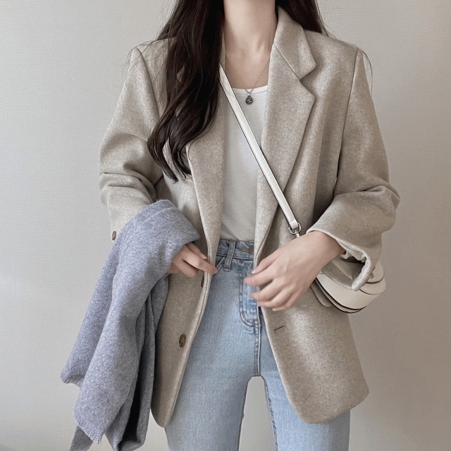 (3color/#ヒップを覆う!)クラシック ハーフ モダンコート