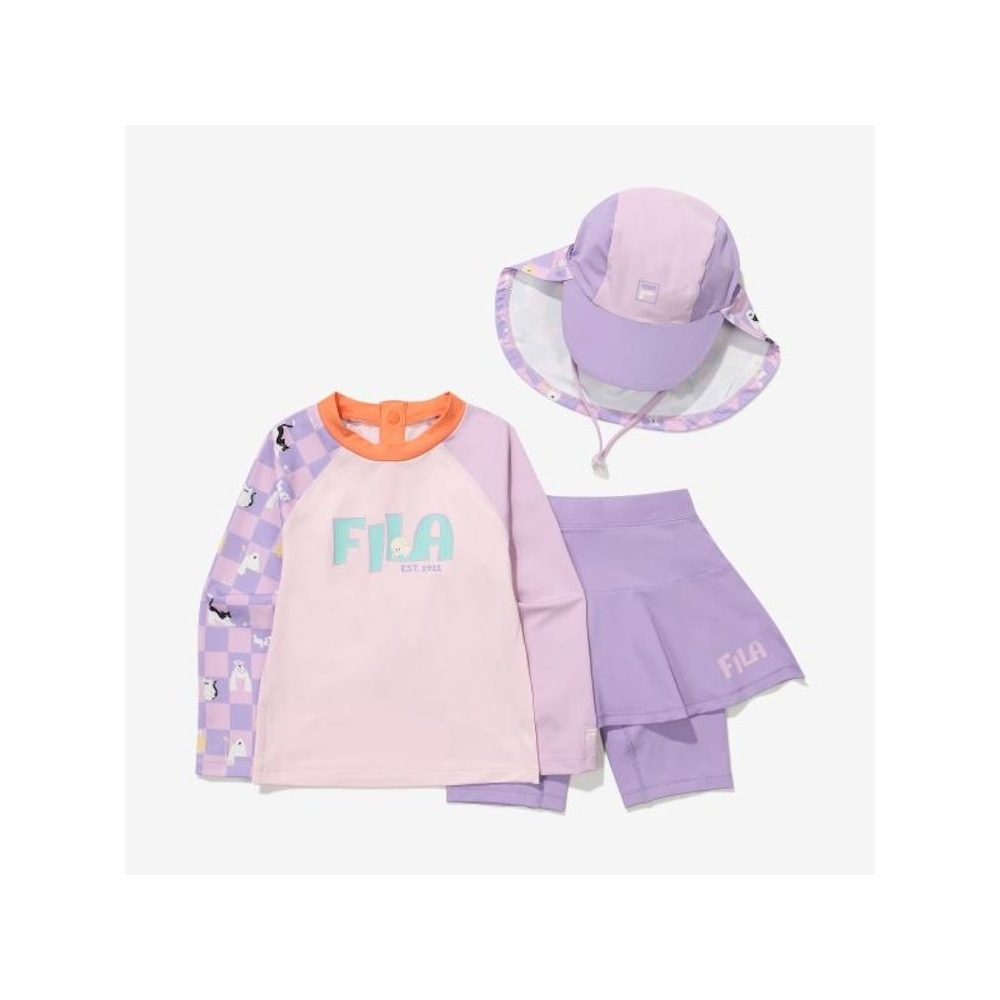 [FILA KIDS] TD アクアガールズラッシュガードセット (FK2SWG2A03F_LPM) Q0ZFK2SWG2A03FLPM