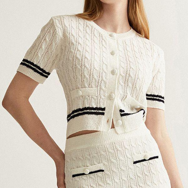 ブークレケーブルカーディガン WHCKD2512F T _P415458659