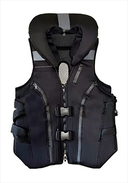 オーナー ライフジャケット 撃投ボディプロテクター2 アッシュブラック