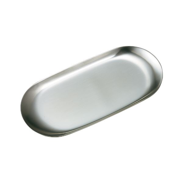 (まとめ) オープン工業 ステンレストレー 小判型 小 W177×D82×H10mm KN-401 1個 (×10セット)