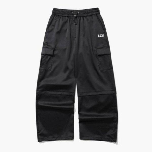 パンツ UQC QQ122OPT21-BLK ウーマンズ サテン ワイド カーゴ パンツ / ブラック