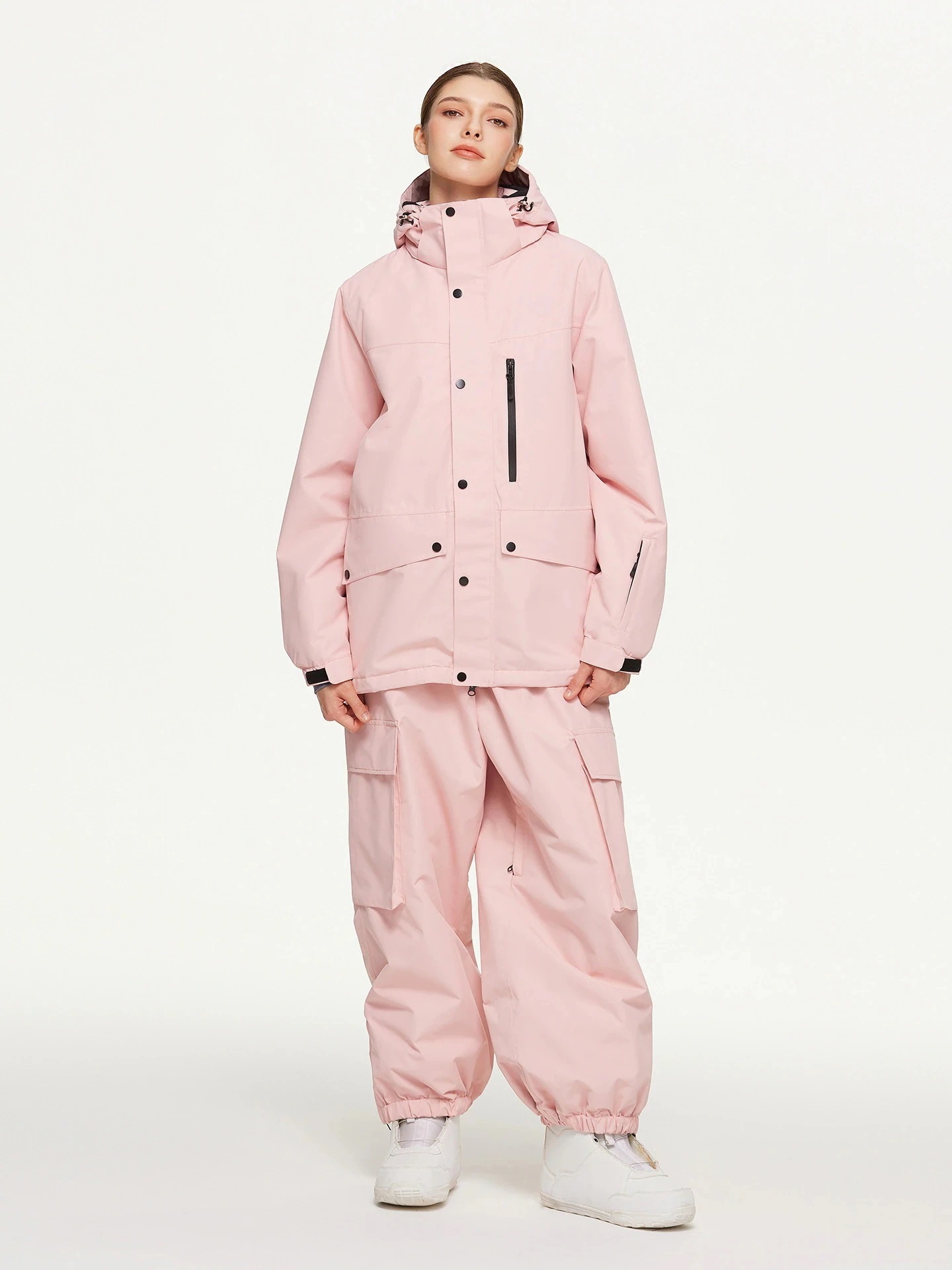 出荷が迅速である スノーボードウェア 2026 2026 上下セット メンズ レディース ジャケット パーカー パンツ ズボン 紫 ピンク グレー カーキ 防風 撥水 韓国風 スノボウェア スノーウェ