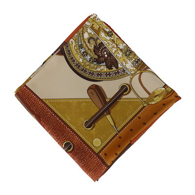 ✨️極美品✨️ エルメス カレ90 フラッグ レディース スカーフ グレー