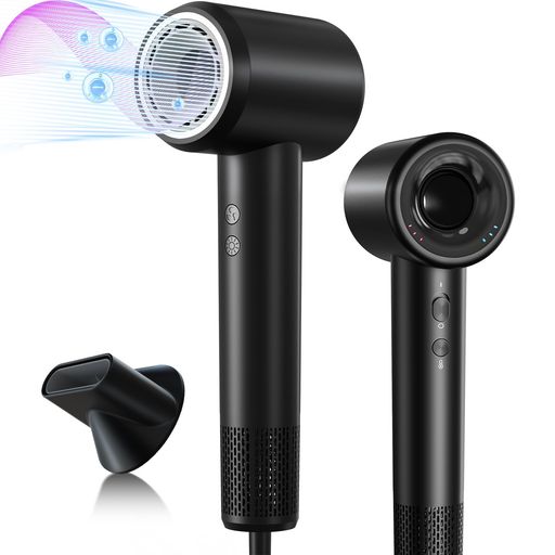 大風量ドライヤー 高風速 速乾 軽量 恒温「マイナスイオン・冷温風簡単切替 」ブラシレスモーター11万回転/分 3段階風速 3風温モード 過熱防止 サロン級 家庭用 出張 旅行 持ち運び便利 PSE認