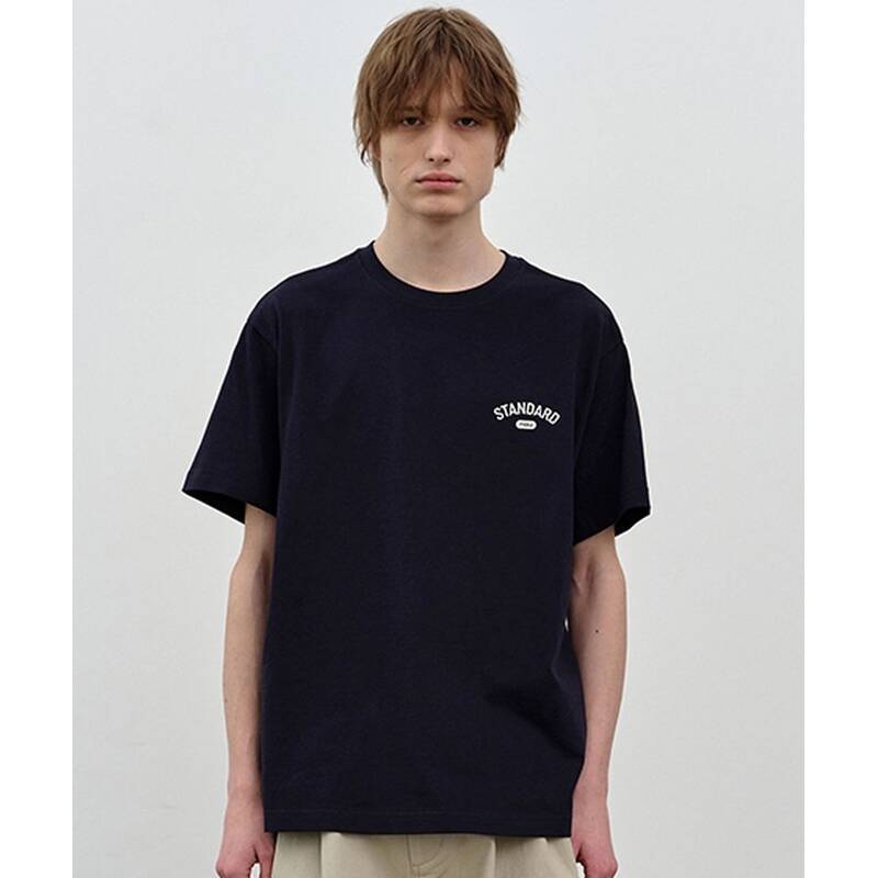 Nau グラフィック半袖Tシャツ ネイビー 496242