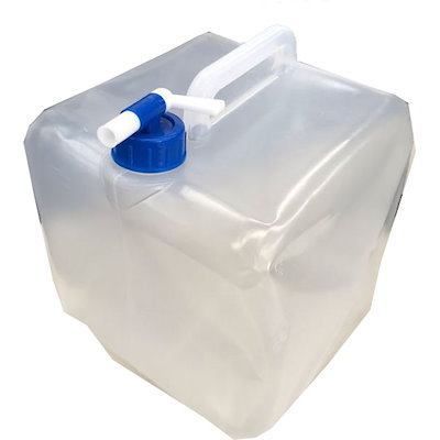 他サイト： 山善(YAMAZEN) 折り畳みウォータータンク 10リットル 水くみ キャンプ アウトドア 給水タンク 防災グッズ 防災用品 防災 給水 10L YWT-10の商品画像