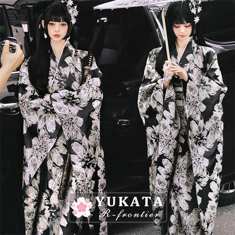 母の日【夏の】【出荷が迅速】浴衣 中学生 浴衣 セット 黒 個性派 ゆったりサイズ 浴衣 可愛い 高校生 浴衣 セット レディース ゆかた 女性 ジュニア 黒 花柄 浴衣 大人 大きいサイズ 160c