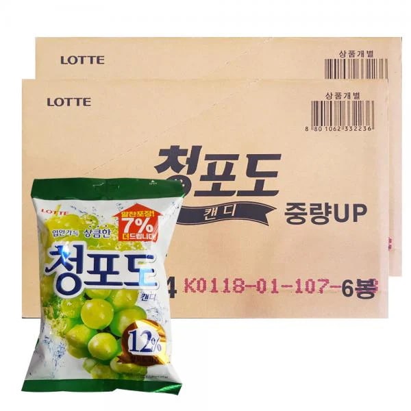 ロッテ製菓 マスカットキャンディー 롯데제과 청포도 캔디
