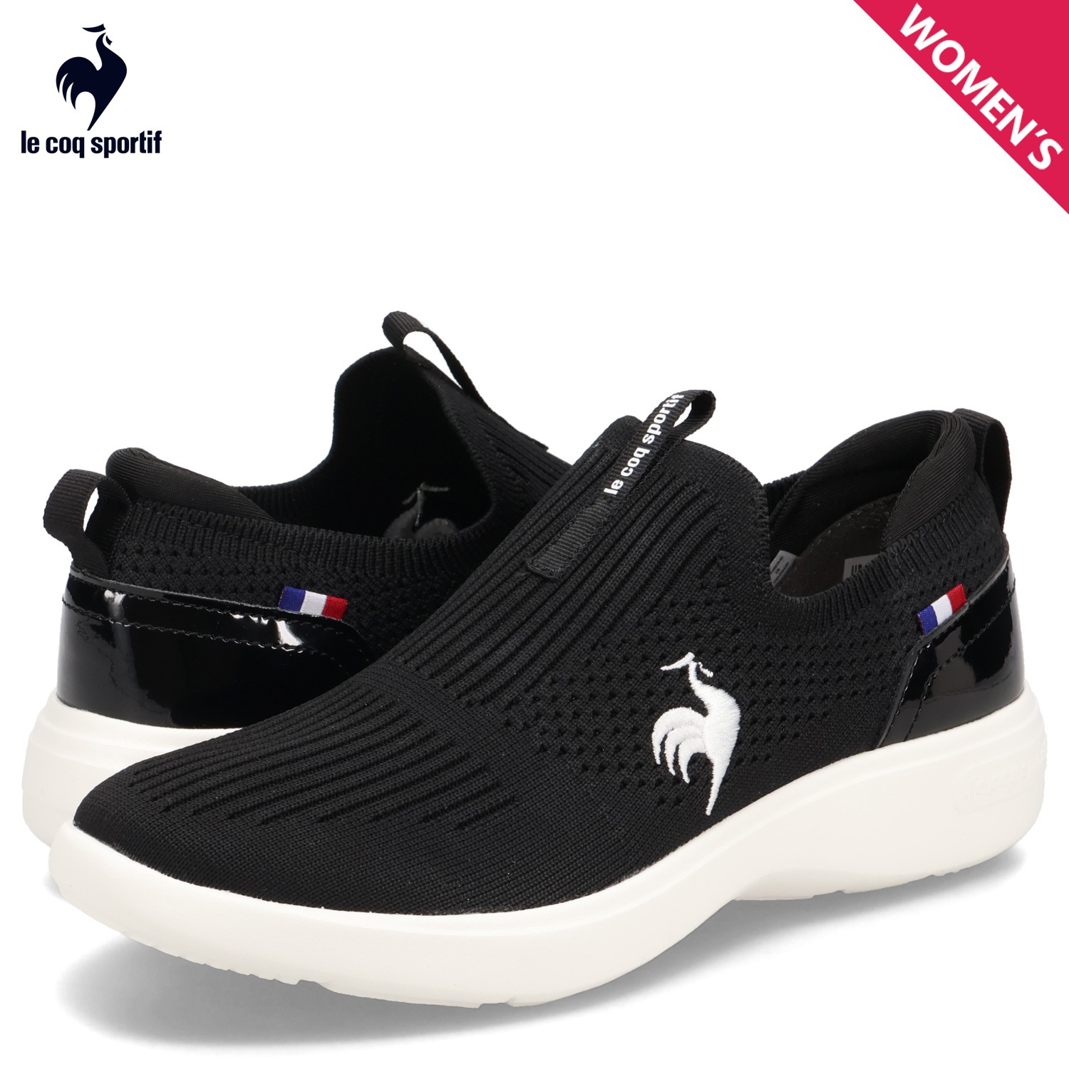 スニーカー ラ ローヌ FK II レディース 3Eワイズ 軽量 ブラック LU5SSN04LZ