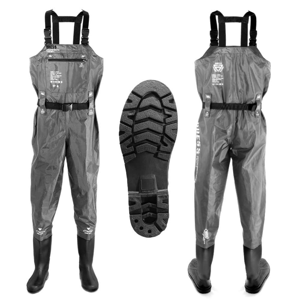 ドレス チェ ストハイウェーダー AIRBORNE【ラジアルソール】【M】【ステルスグレー】 釣り 胴長 長靴 ブーツ 防水 海釣り 渓流 ウェーディング フローティング 多機能
