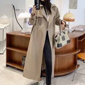 アウター トレンチコート ロング丈 マキシ丈 袖あり 長袖 Vネック 襟付き ストレート ウエストマーク ウエストリボン 前開き かわいい 大人可愛い きれいめ 大人 上品 おしゃれ かっこいい