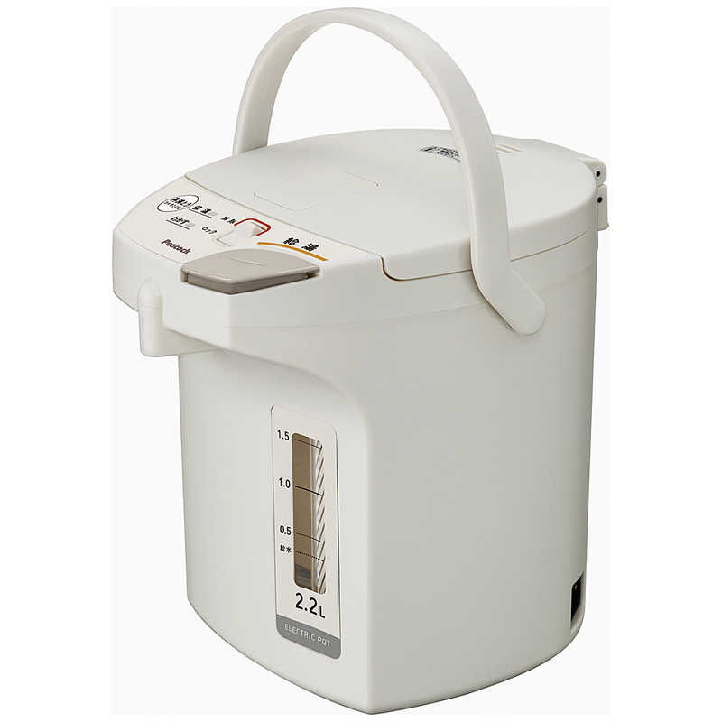 ピーコック　電気ポット(省エネタイプ)2.2L ［2.2L］ ライトグレー　WMS-22HL