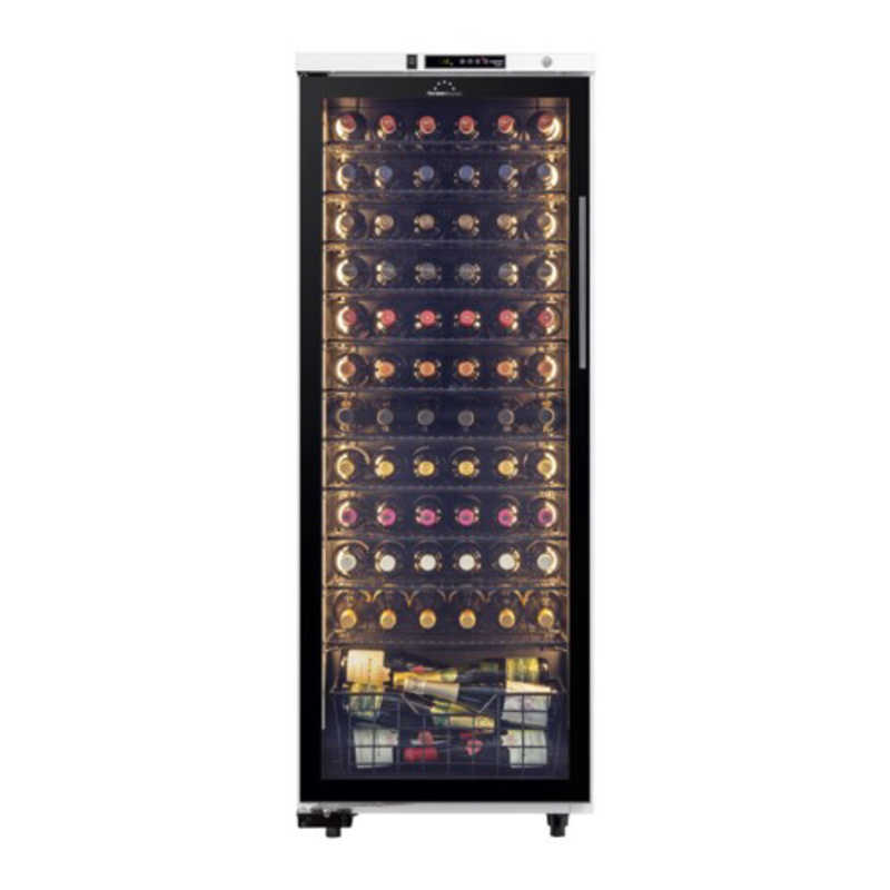 フォルスタージャパン　ワインセラー ［74本 /左開き］ ホワイト　ST-209GL(W)（標準設置無料）