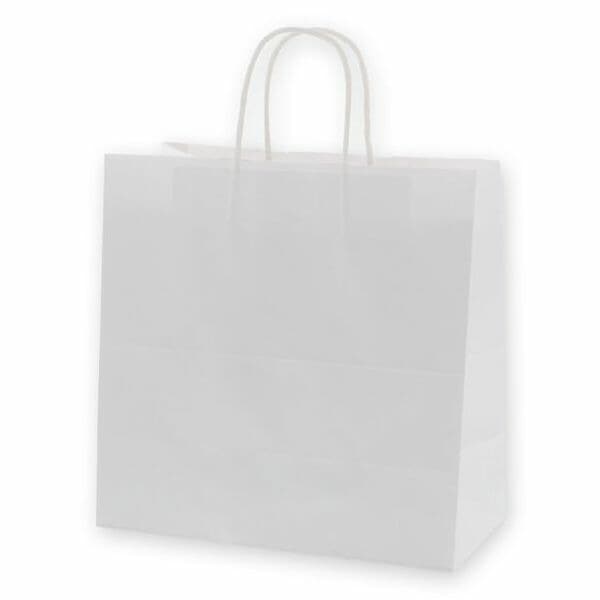 （まとめ買い）シモジマ HEIKO 手提げ紙袋 25チャームバッグ 25CB W 晒白無地 50枚 幅300xマチ150x高300mm 003270600 [x3セット]