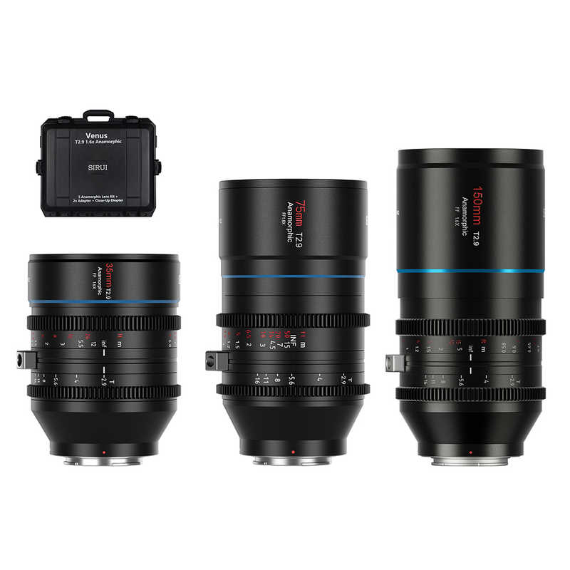 SIRUI　カメラレンズ (ソニーE用)　Venus-1.6-x-3-SET-A-E-JP