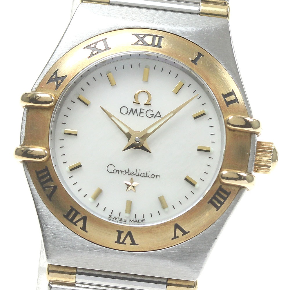 オメガ OMEGA 1362.70 コンステレーション ミニ YGコンビ ハーフバー クォーツ レディース _842766【中古】