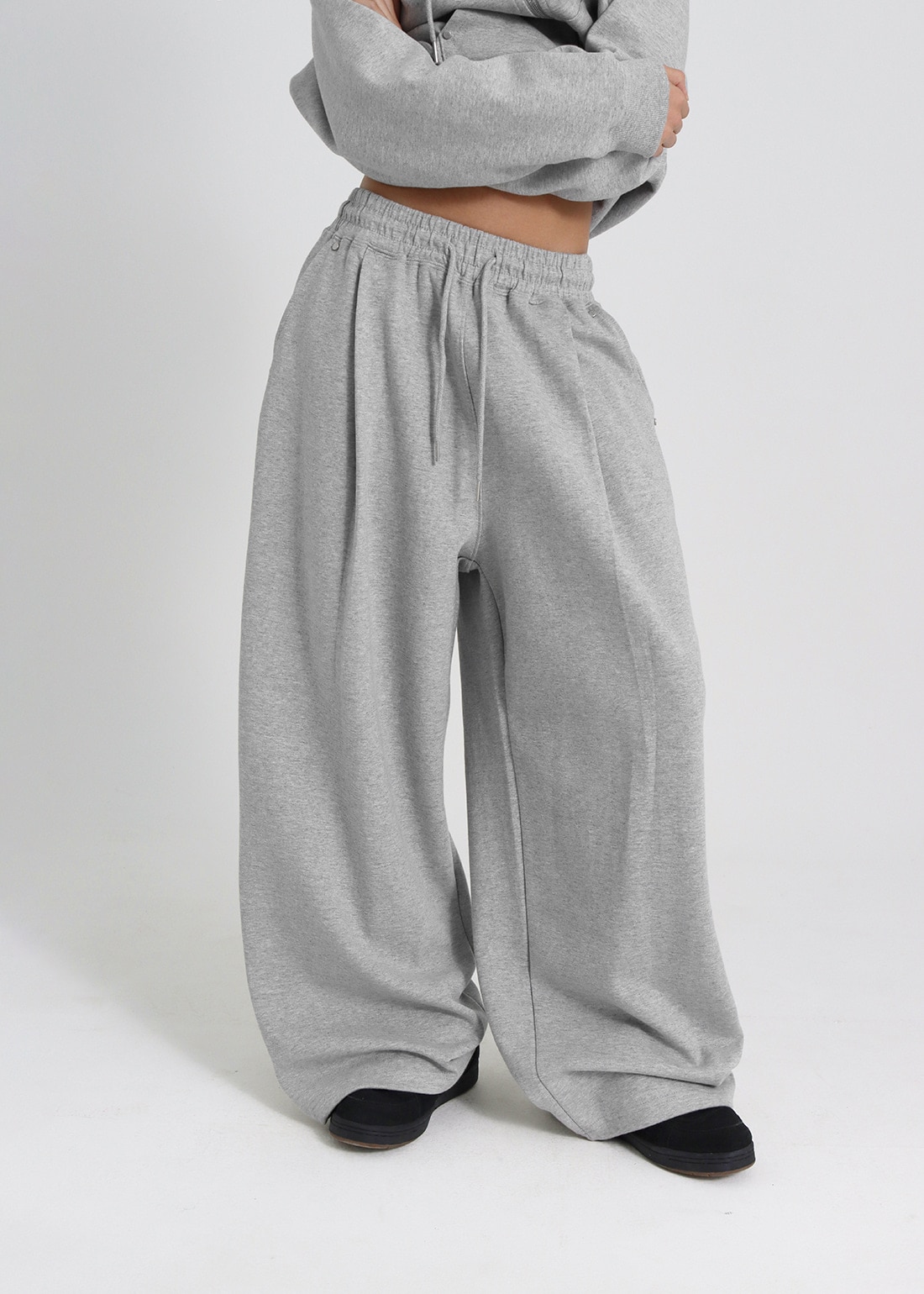 [B-BASIC] ダブルコットンリベットワンタッチツーウェイパンツ