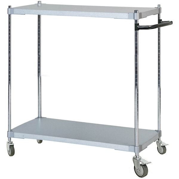 アイ・エル・シー TGGS2-46909BK ブラック PROFACE ガルバシェルフワゴン46×90 2段 ポール900 取っ手付き メーカー直送