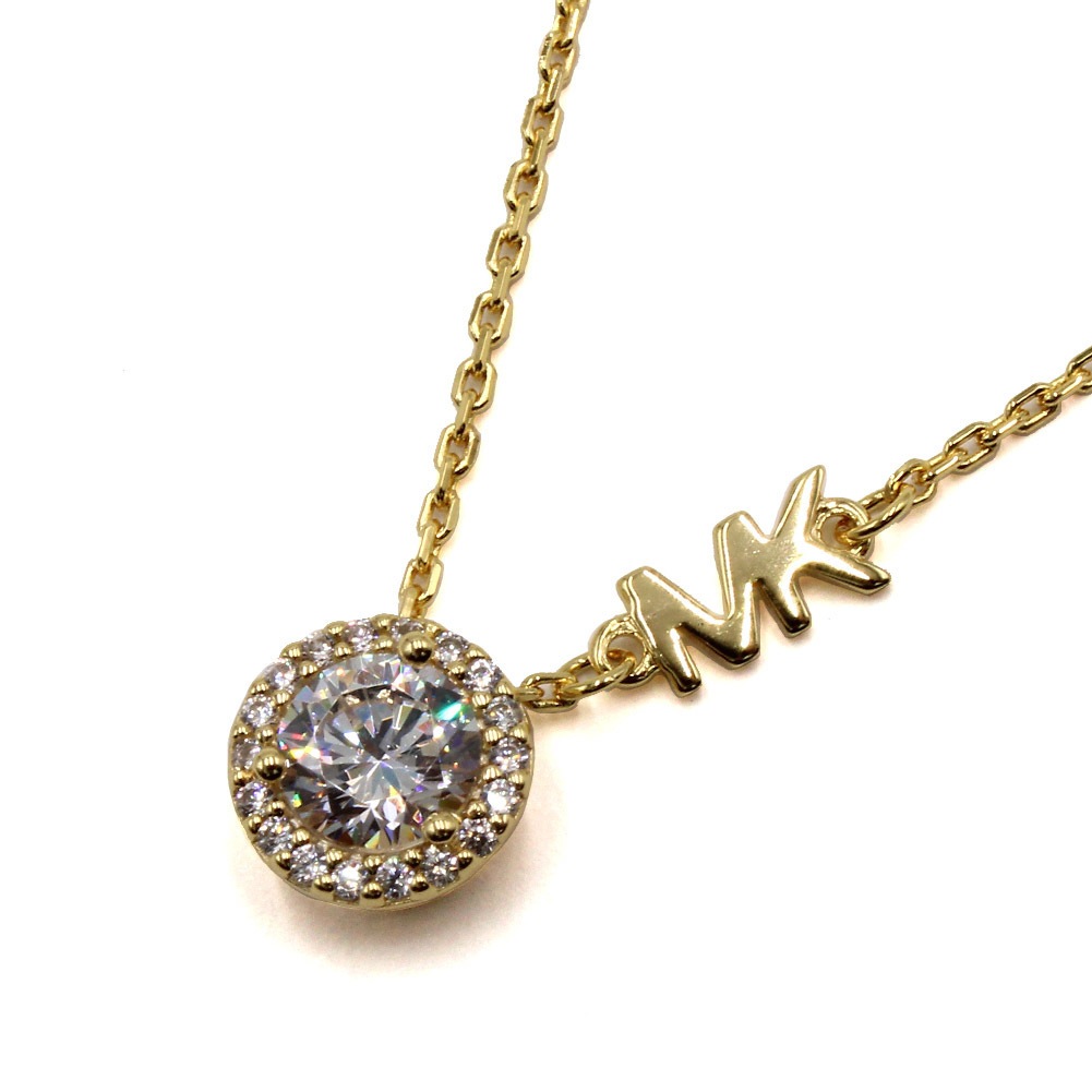 MKC1208AN710 PAVE HALO ネックレス ゴールド レディース