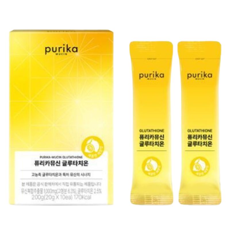 [purika mucin]ピュリ カミュシン グルタチオン レモン味 20g*10包（10日分）