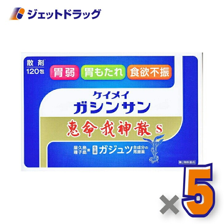 【第2類医薬品】恵命我神散S 3g 120包入 ×5個