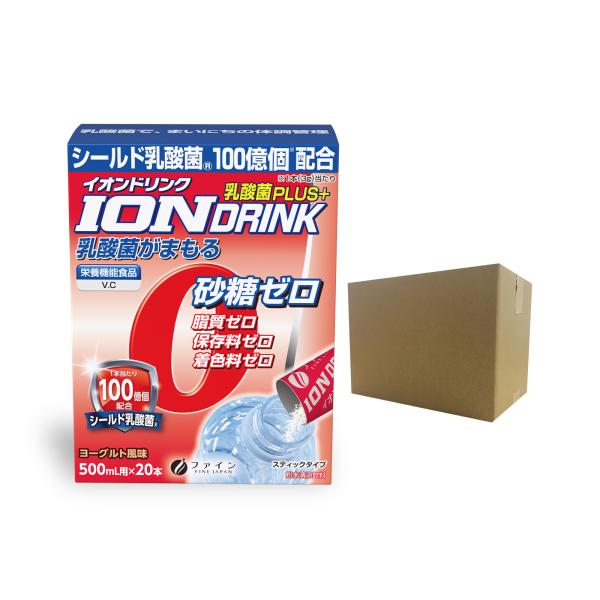 イオンドリンク 乳酸菌 プラス ヨーグルト風味 20包入 30箱 粉末 安い 500ml 砂糖ゼロ 脂質ゼロ 低カロリー 熱中対策 スポーツ ドリンク ファイン