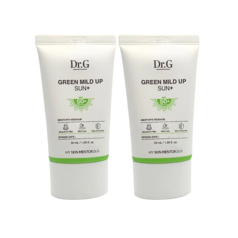 【1+1】 グリーンマイルドアップ サンプラス SPF50+ PA++++ 35ml × 2個 / 自然にトーンアップ！軽やかUVケアで明るい肌へ