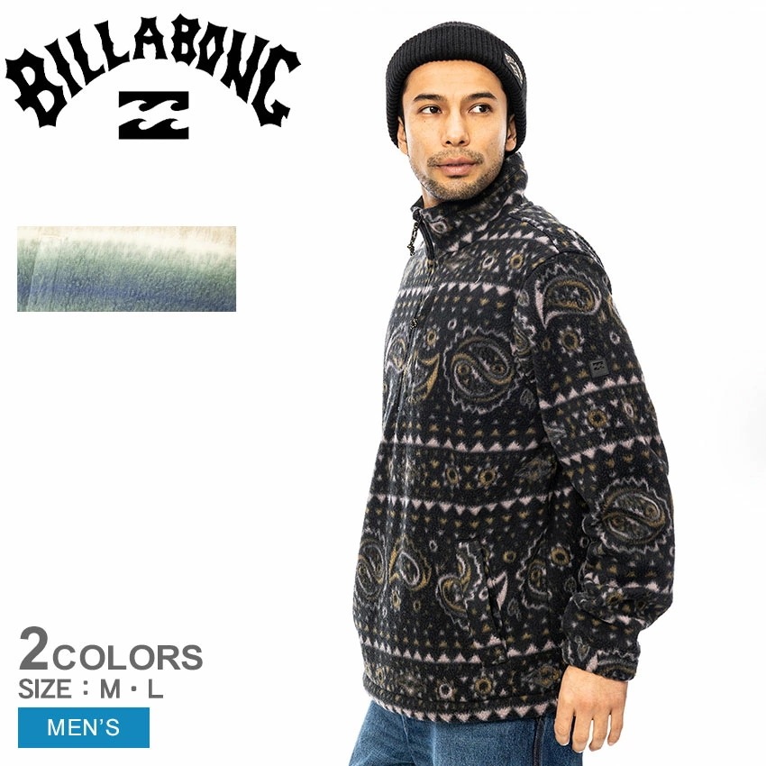 BOUNDARY MOCK NECK BE012031 メンズ アウター フリースジャケット ハーフジップ トップス ボア プルオーバー ウェア 防寒 ジップアップ