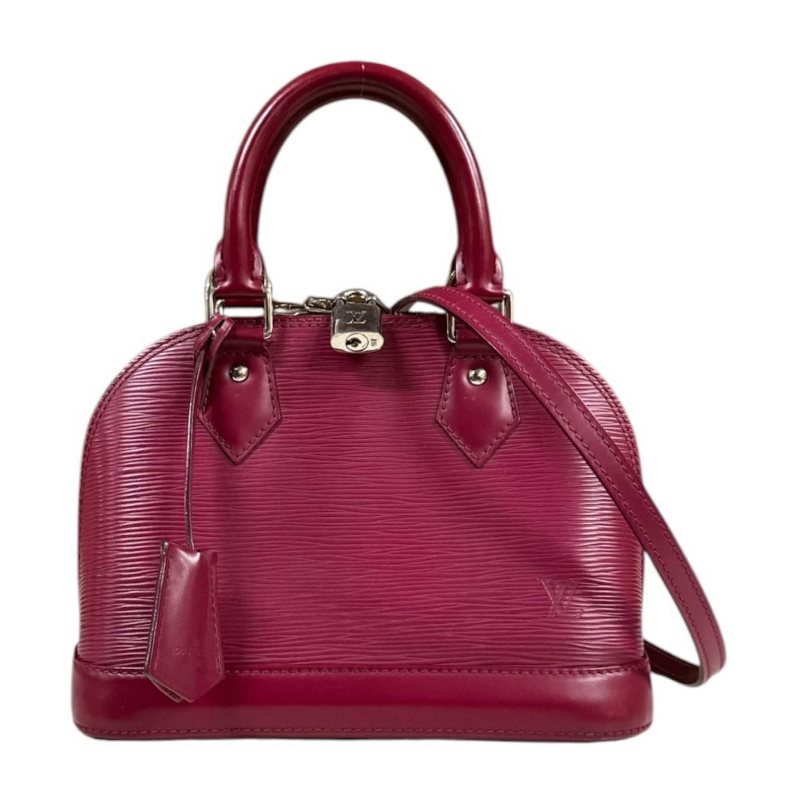 ルイヴィトン アルマBB エピ ショルダーバッグ エピレザー M40851 レッド LOUIS VUITTON 中古