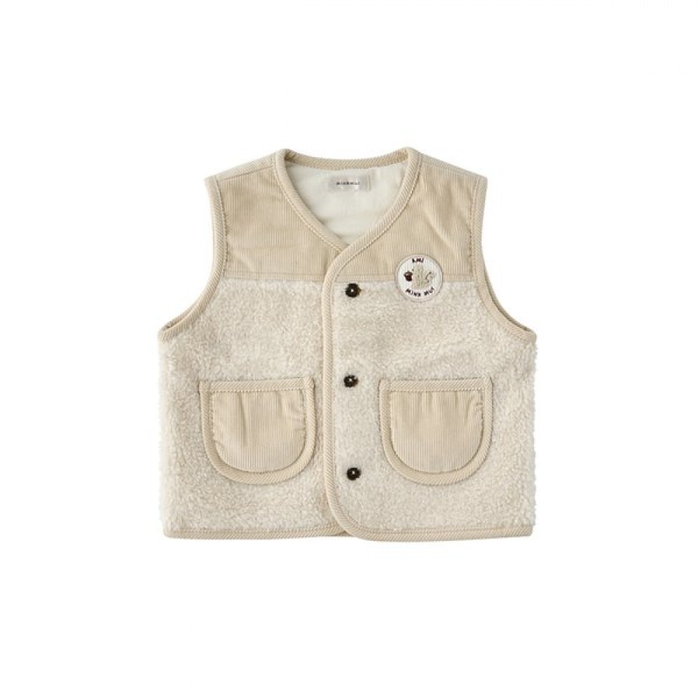 ミンクミュ ロミコ コーデュロイベスト 35A15-225-01