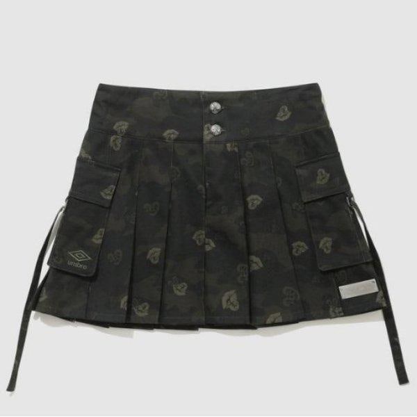 ハーフパンツ JQS UP422CSKN0-CAM [UMB X LEEY] カーゴミニプリーツスカート / CAMO