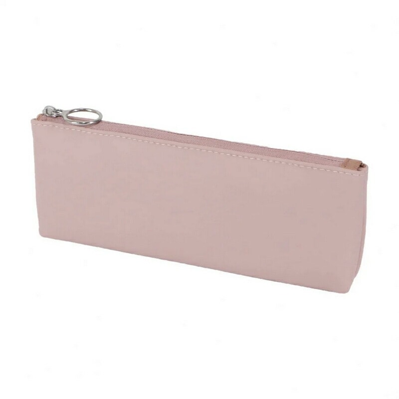 （まとめ買い）シリコンスキンペンケース ピンクベージュ AK070PK [x3]