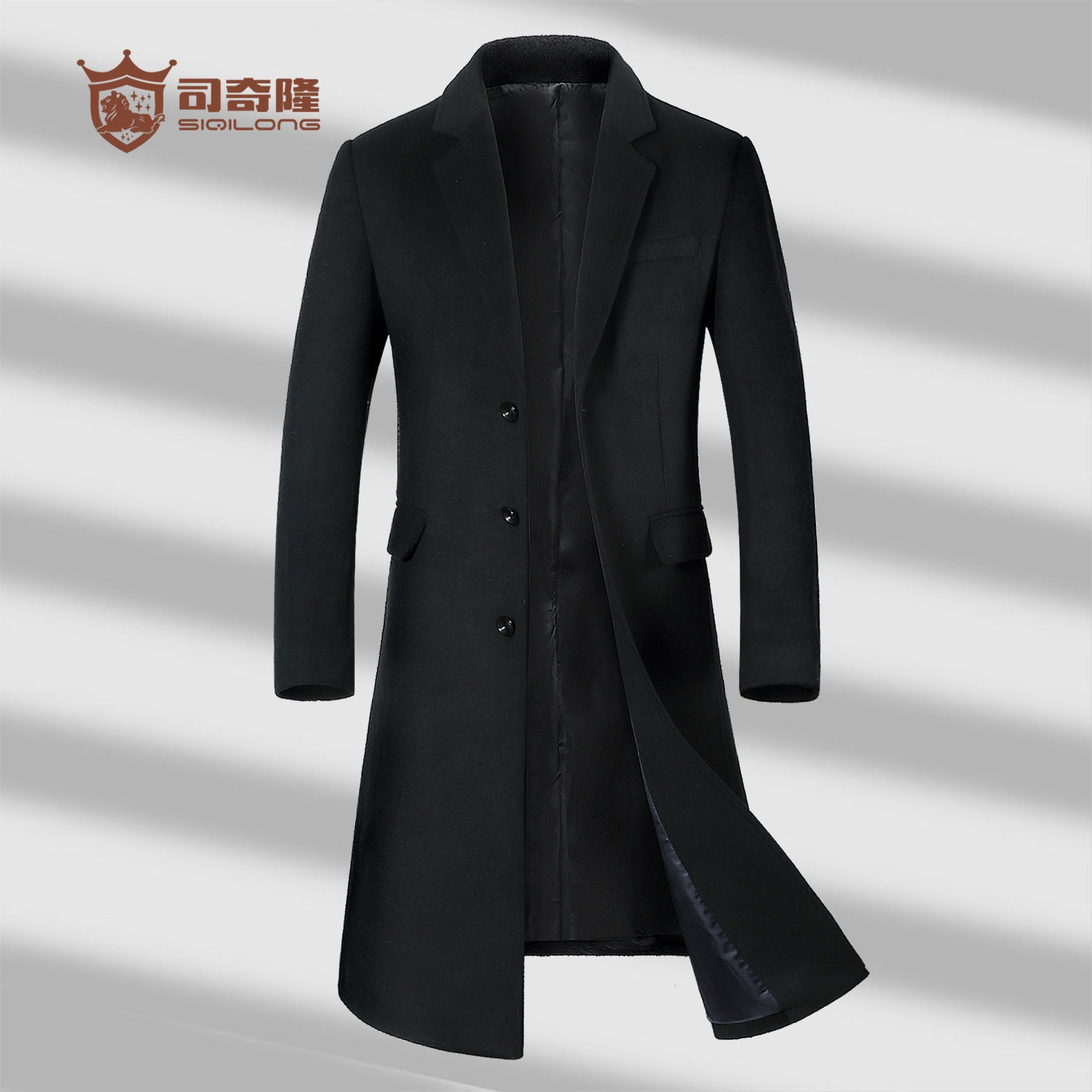 秋冬 防寒着 韓国ファッション コート メンズ ロング コート 大きいサイズ トレンチコート ビジネスコート アウター 秋冬 通勤 かっこいい シンプル 定番 30代40代50代60代毛のコートの男性