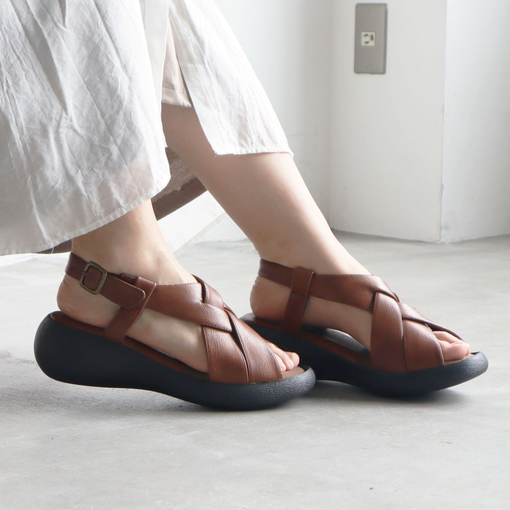 【最終売り尽くし！】クロッシングサンダル レディース
