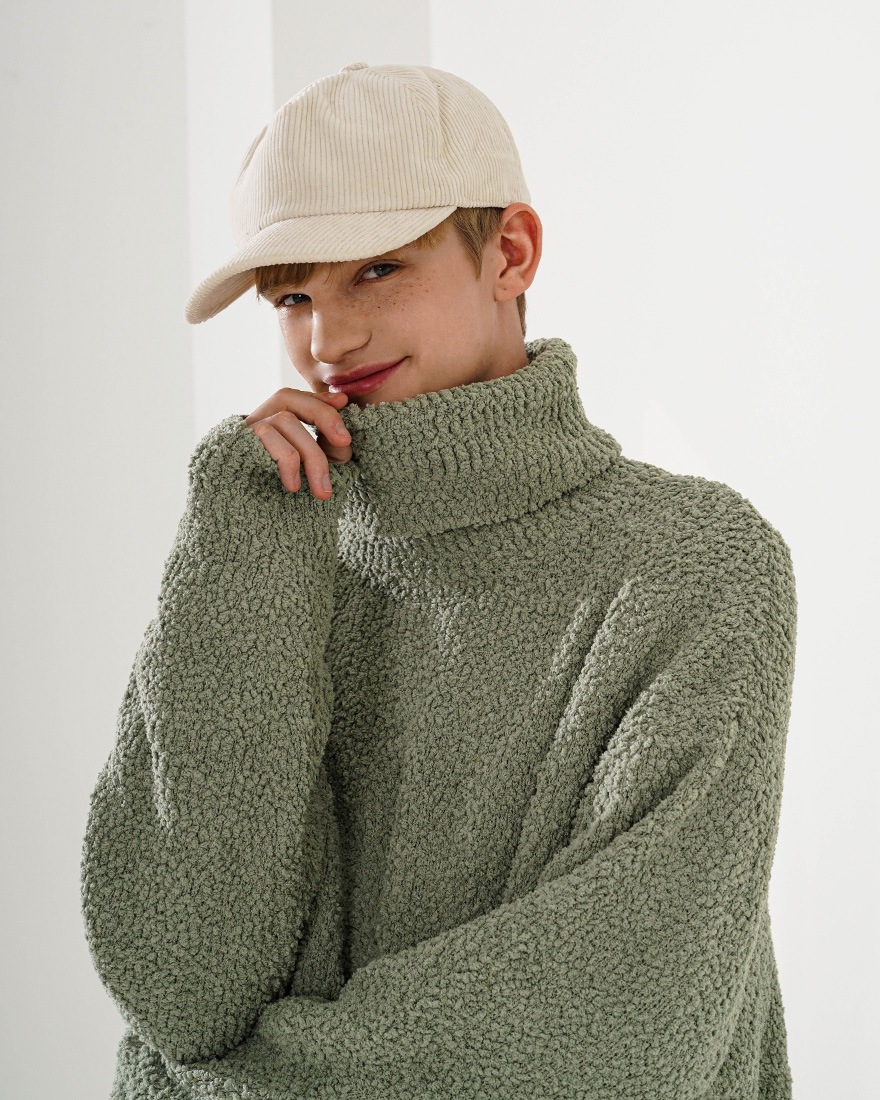 FLUFFYS TURTLE NECK KNIT JIKN7636