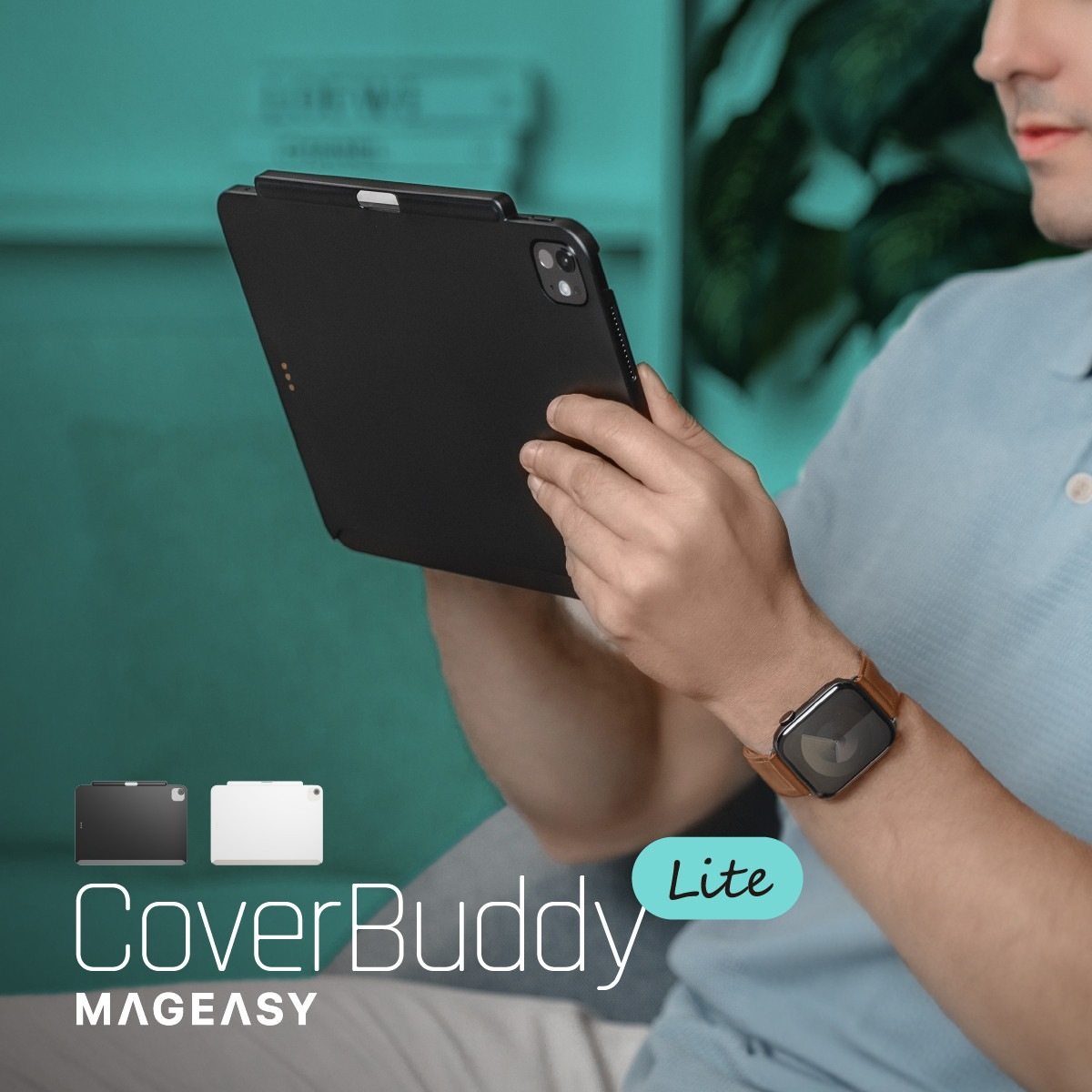 MagEasy CoverBuddy Lite for iPad Air 13 (2024/2025M3) / iPad Pro 12.9 (2018/2020/2021/2022)