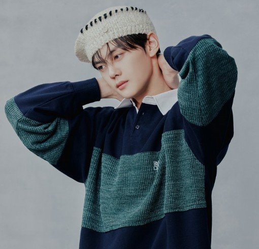 [ZB1 24 SPコレクション] SWEAT KNIT MIX RUGBY SHIRTS