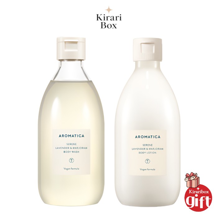 【2種 企画商品】サーレン ボディウォッシュ ラベンダー&マジョラム 300ml+ボディローション 300ml/ボディケア/保湿/鎮静/敏感肌/低刺激/オーガニック/アロマ/リラックス