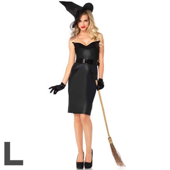コスプレ 仮装 ヴィンテージウィッチ 大人用 L 【 コスプレ 衣装 ハロウィン 仮装 コスチューム 魔女 パーティーグッズ 余興 ゴシックウィッチ 女性用 魔法使い レディース 】