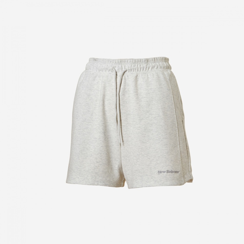 ニューバランス女性用サマーエコ 4 ニットショーツパンツ NBNVE2W312-(AC) メランジグレー