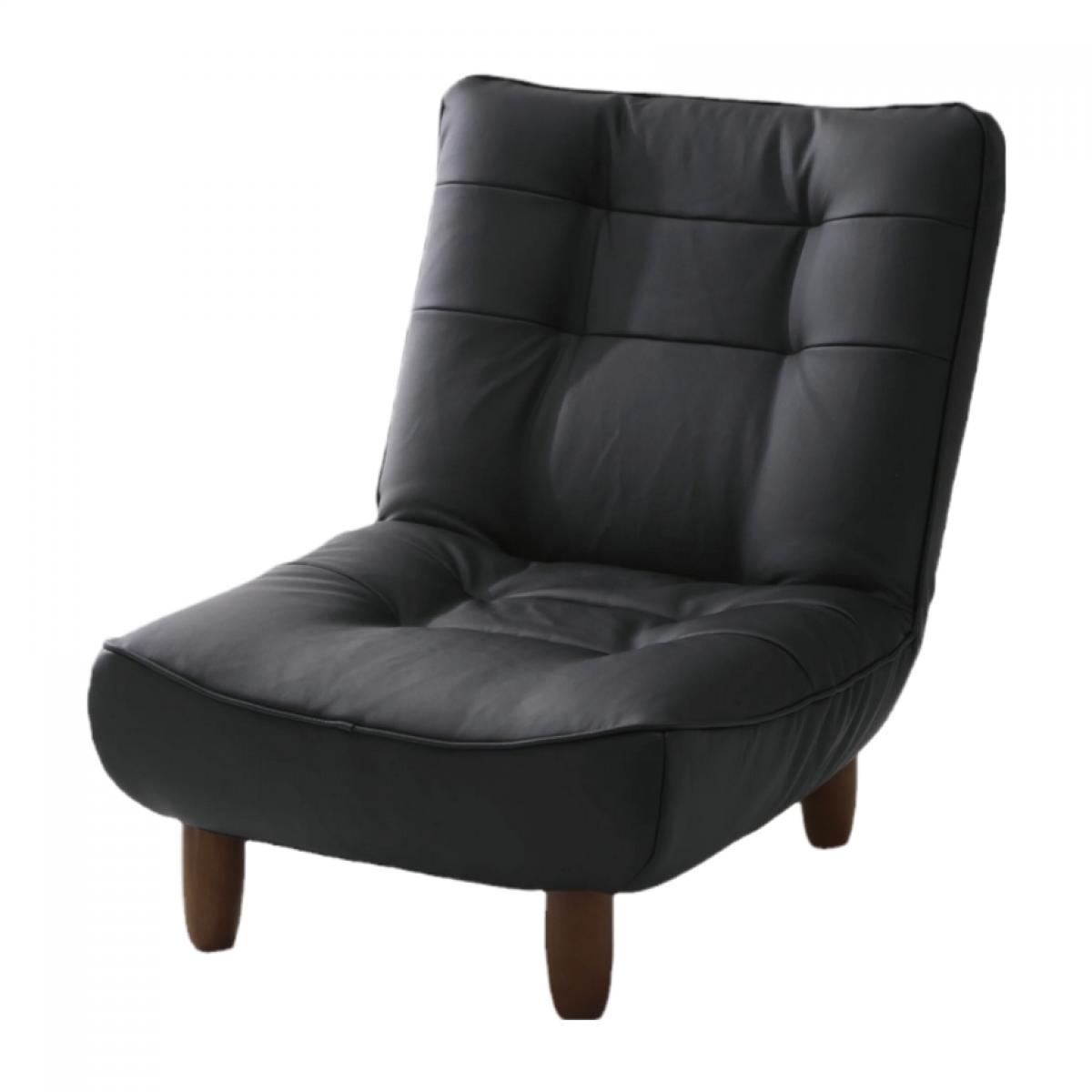 【I】 セルタン ハイバックソファ 1人掛け LULU PVC レザー レッド ソファ 1人 リクライニング 座面ポケットコイル A327P-597BK 【受注生産品】グ