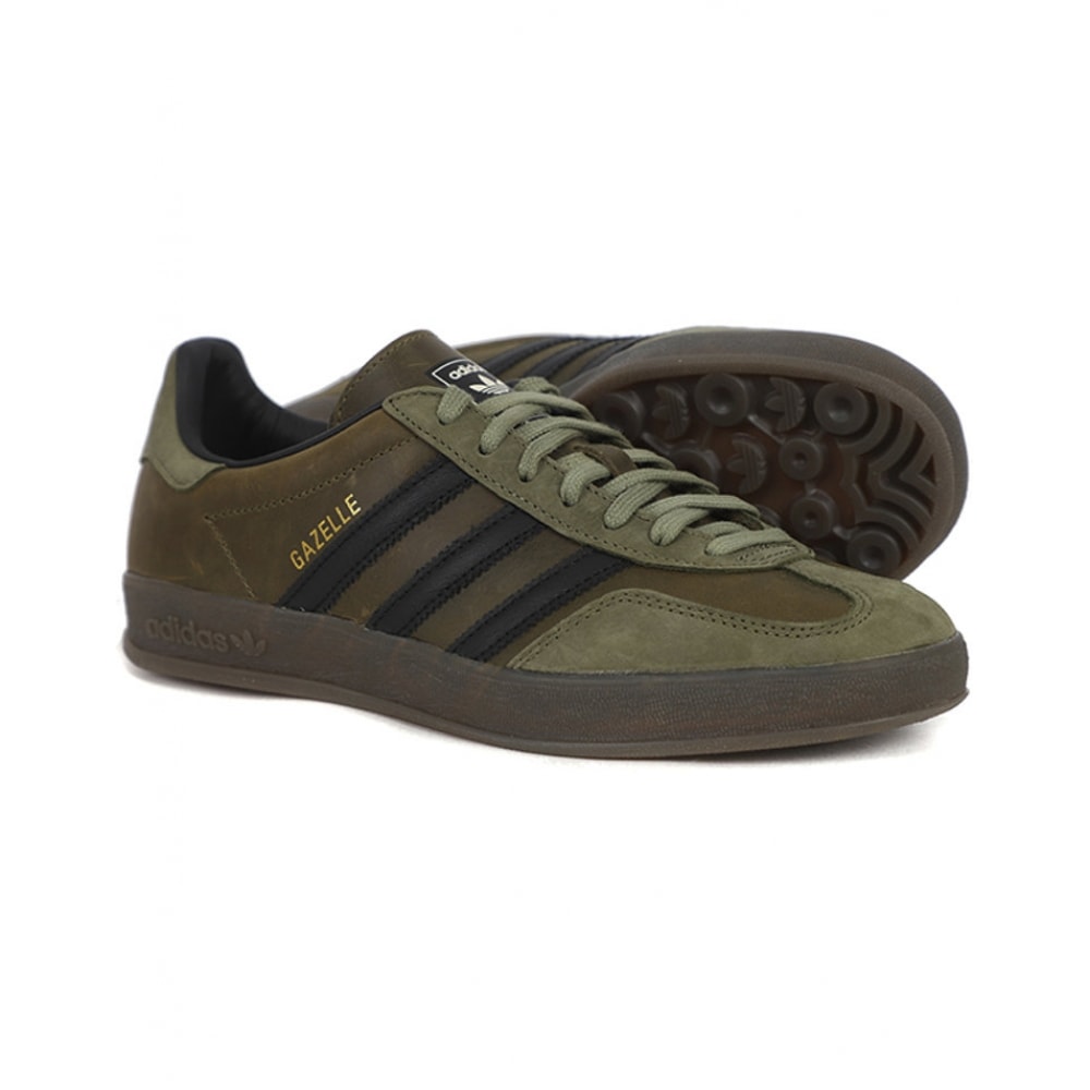 アディダス Gazelle インドアスニーカーフォーカスオリーブコアブラック
