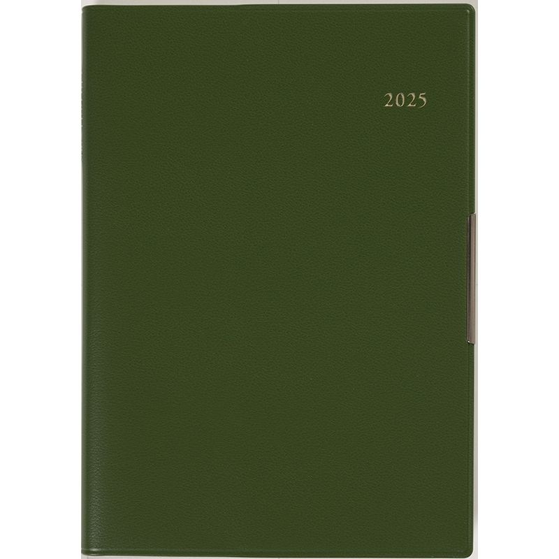 （まとめ買い）高橋書店 2025年 手帳 No.237 フェルテ 7 B6判 週間リンクアップ式＆月間ブロック式 モスグリーン [x3]