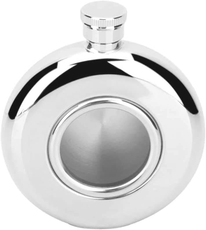 ワインボトル クリエイティブ 304 ステンレス鋼ワインアルコール酒フラスコ女性ガールズ男性パーティーハンドサイズ Flask-5OZ