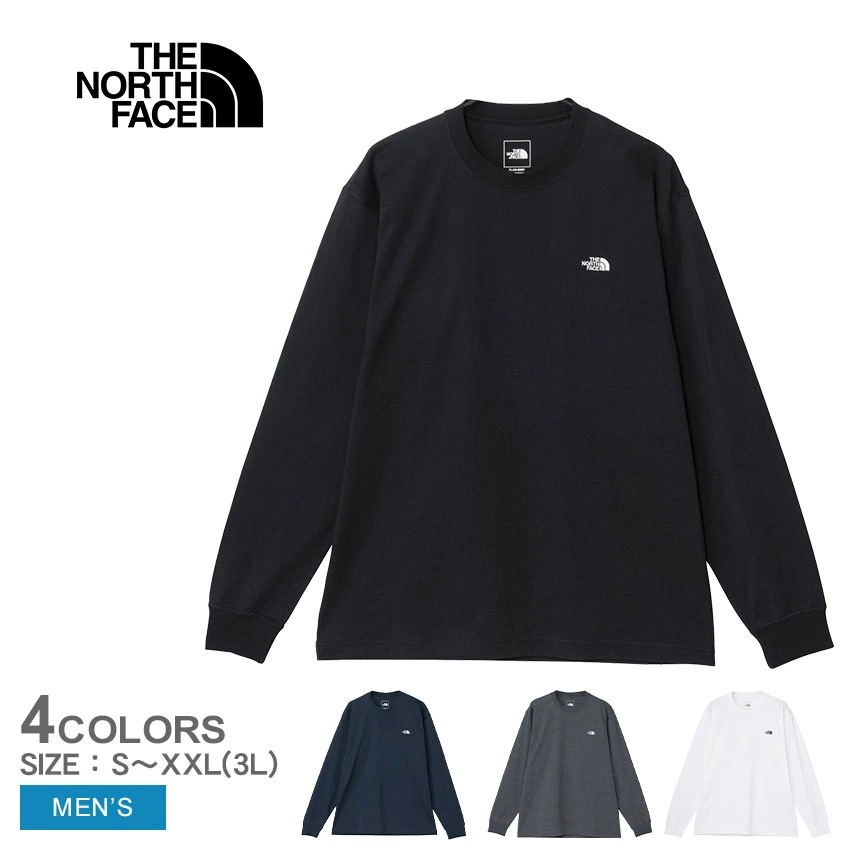 ロングスリーブフラッシュドライヌプシコットンティー NT32535 メンズ ノースフェース トップス ウェア ウエア ロンT カットソー クルーネック スポーツ 長袖 アウトドア