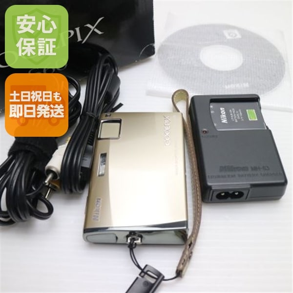 超美品 COOLPIX S60 リッチゴールド Nikon デジカメ 158
