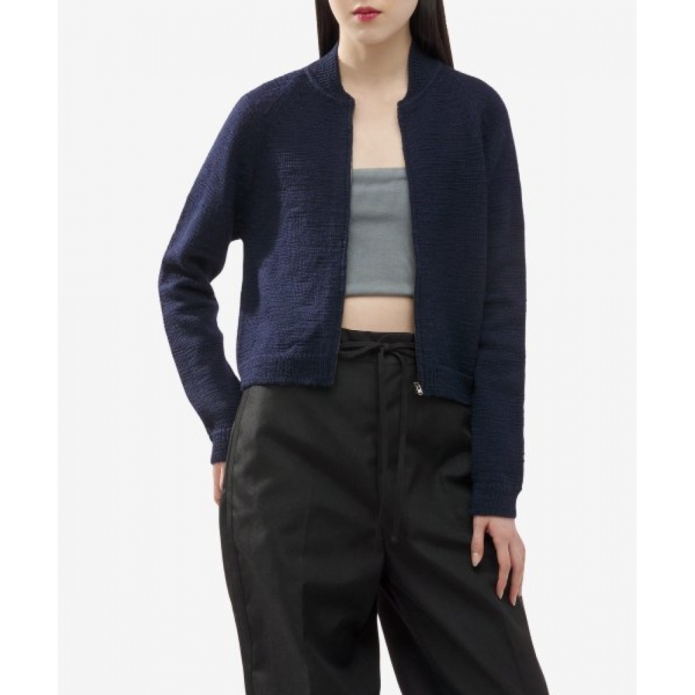 メゾンマルジェラレディースジップアップカーディガン-ブルー/S51HP0009S18397524 55,850円