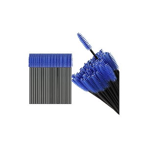 【即納】Annhua まつ毛ブラシ使い捨て睫毛コームまつげブラシ エクステ用 使い捨てメイクブラシ 眉 メイクブラシ初心者 プロ業務用 まつ毛スクリューブラシ 使い捨てまつげコーム マツエク ブルー