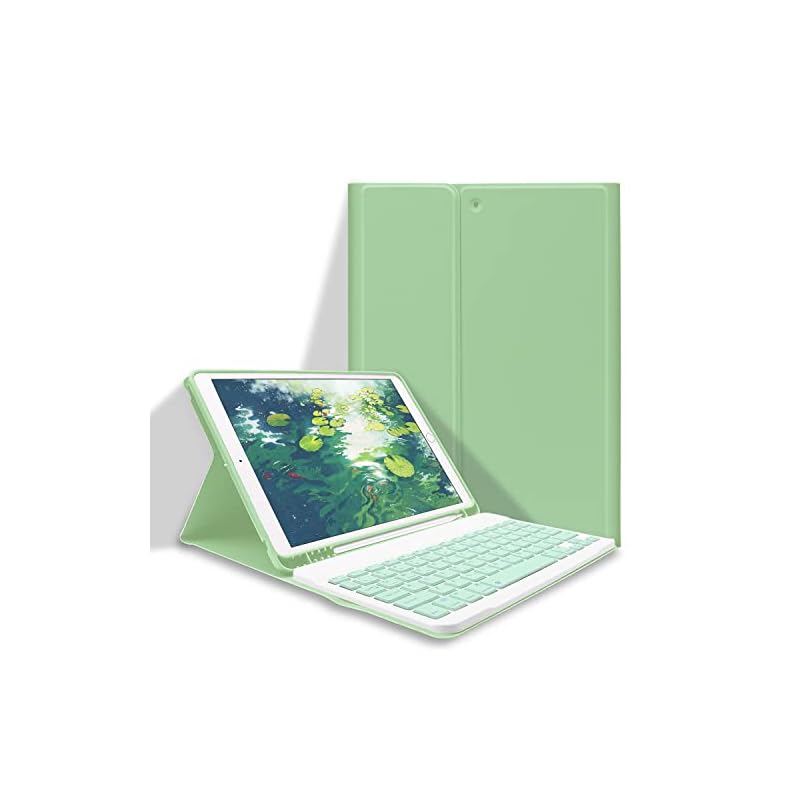 iPad 10.2 キーボード ケース iPad 第9世代 第8世代 第7世代 Bluetooth キーボード付きカバー iPad9/8/7通用ケース 脱着式 ペンホルダー付き スタンド機能 オートス
